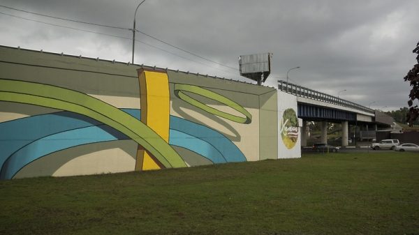 Арт-мост, украшенный граффити, появился в Химках