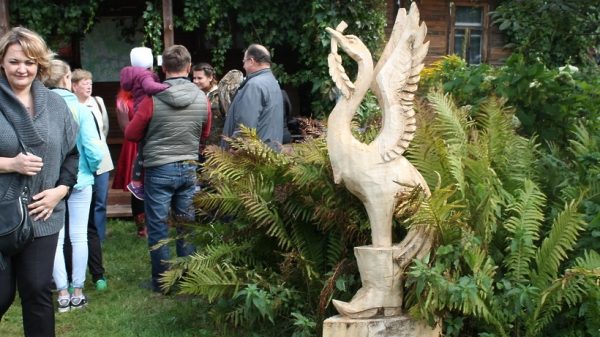 Парк деревянных фигур открылся на фестивале журавля в Талдомском районе