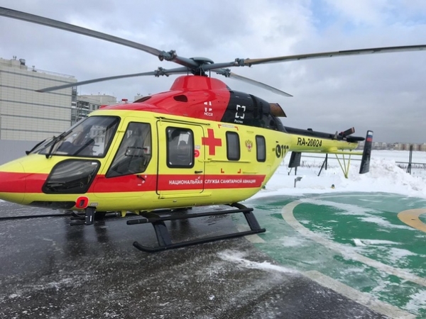 Территориальный центр медицины катастроф Подмосковья начал использовать новый вертолет «Ансат», который был предоставлен национальной службой санитарной авиации