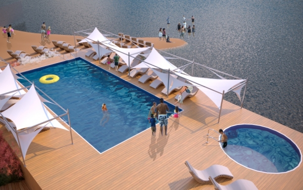 На набережной озера Сенеж появится современная пляжная зона отдыха с бассейном