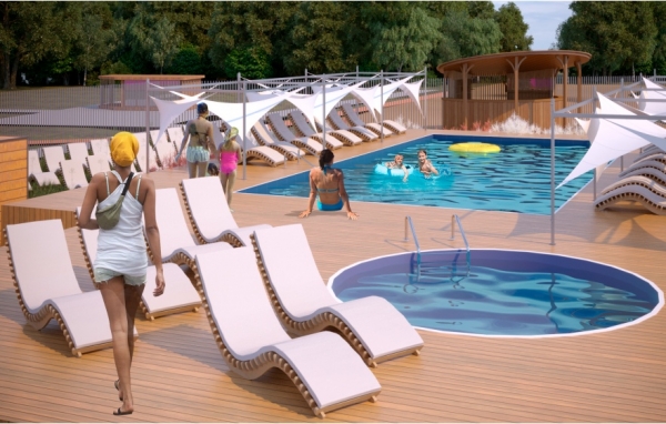 На набережной озера Сенеж появится современная пляжная зона отдыха с бассейном