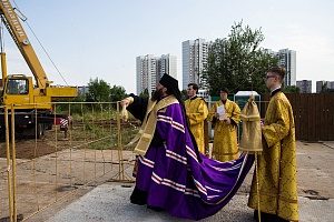 В Зеленограде освятили строительство будущего храма