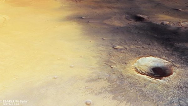 Роскосмос: контакт со Schiaparelli миссии "ЭкзоМарс" пока не налажен <span id=