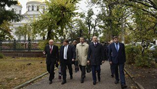 Слуцкий: визит итальянских парламентариев в Крым разрушает логику санкций