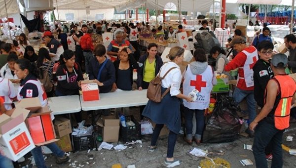 Землетрясение в Мексике: Красный крест помогает ликвидировать последствия
