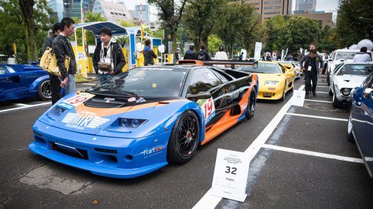 Парад Lamborghini в Японии — дождь не помеха!