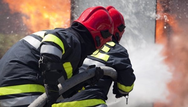 На Украине произошел пожар на региональном управлении газопроводов