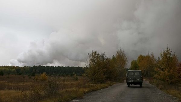 На арсенале в Черниговской области снизилась интенсивность взрывов