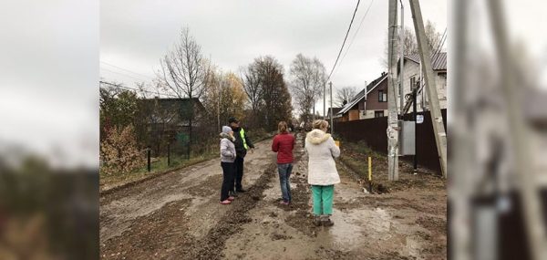 На улице Матросова в Солнечногорске приступили к ремонту дороги