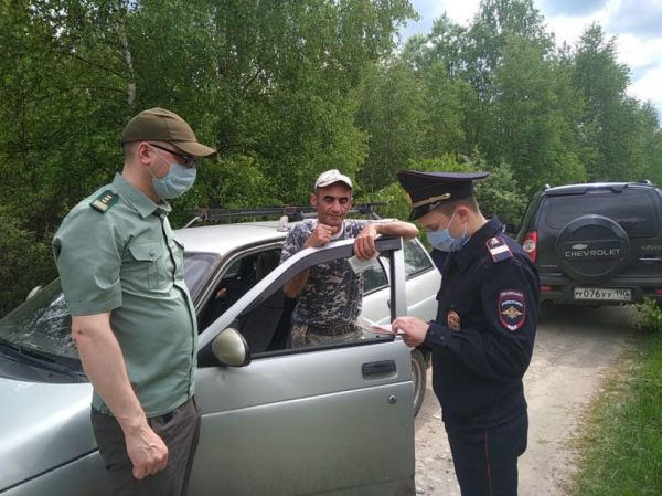 Сотрудники управления Госохотнадзора Минсельхозпрода Подмосковья приняли участие в рейде в городском округе Шатура