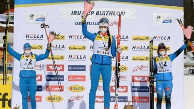 Подмосковная биатлонистка Анастасия Гореева завоевала золото и серебро на этапе Кубка Европы