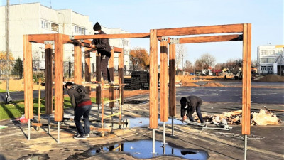 Строительство пристройки к школе в деревне Марусино Люберец завершат до конца года