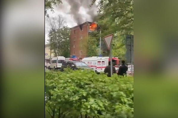 В Долгопрудном произошел пожар на пятом этаже жилого дома