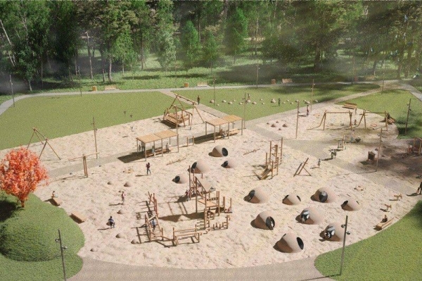 Новый детский игровой комплекс появится в парке Сказок в поселке Томилино