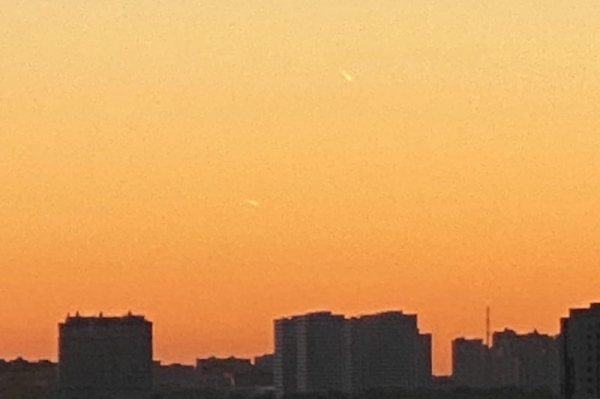 Два метеора сфотографировали в Ивантеевке