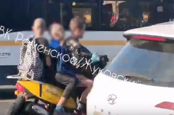 Дети – нарушители на скутере чуть не устроили несколько аварий в Жуковском