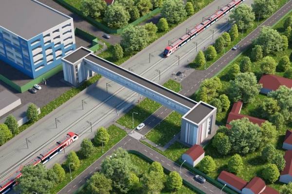 Проектирование надземного пешеходного перехода через железную дорогу в Люберцах завершено