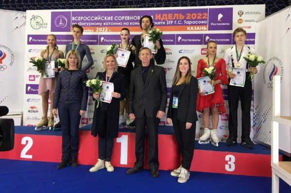 Подмосковные спортсмены завоевали золото на Всероссийских соревнованиях по фигурному катанию